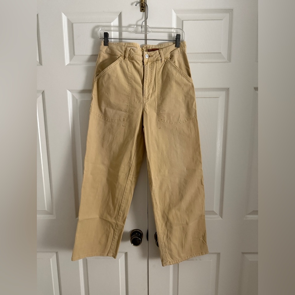Anthropologie x PILCRO mustard cargo pants